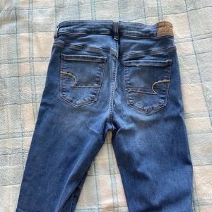 American Eagle Mid Rise Light Wash Jeans
